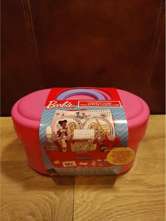 Horizon Handbags - Barbie Cosmetic Case w/ Nail Polish 200+ Stickers Face Mask Body Gel Glitter Oil